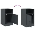 Tables de chevet 2 pcs anthracite 34,5x39x62 cm acier