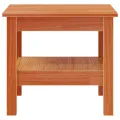 Table basse cire marron 45x45x40 cm bois massif de pin