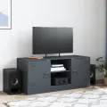 Meuble TV anthracite 99x39x44 cm acier
