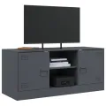 Meuble TV anthracite 99x39x44 cm acier