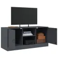 Meuble TV anthracite 99x39x44 cm acier