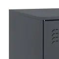 Meuble TV anthracite 99x39x44 cm acier