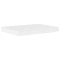 Lit avec matelas blanc et noir 120x200 cm similicuir