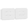 Lit avec matelas blanc 120x200 cm similicuir