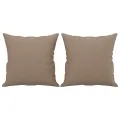 Ensemble de canapés 3 pcs avec coussins cappuccino similicuir
