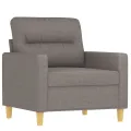 Ensemble de canapés 4 pcs avec coussins Taupe Tissu