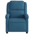 Fauteuil inclinable de massage bleu velours