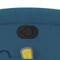 Fauteuil inclinable de massage bleu velours