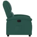 Fauteuil inclinable Vert foncé Tissu