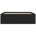 Cadre de lit sans matelas noir 120x200 cm
