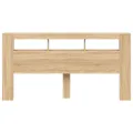 Tête de lit à LED chêne sonoma 200x18,5x103,5cm bois ingénierie
