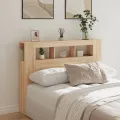 Tête de lit à LED chêne sonoma 140x18,5x103,5cm bois ingénierie