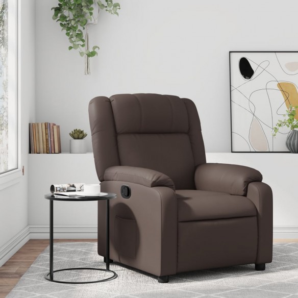 Fauteuil inclinable Marron Similicuir