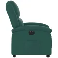 Fauteuil inclinable électrique Vert foncé Tissu