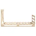 Cadre de lit sans matelas avec tête de lit 90x200 cm