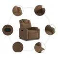 Fauteuil inclinable Marron Tissu