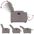 Fauteuil inclinable électrique taupe tissu