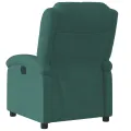 Fauteuil inclinable électrique vert foncé velours