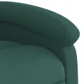 Fauteuil inclinable électrique vert foncé velours