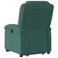 Fauteuil inclinable électrique vert foncé velours
