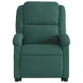 Fauteuil inclinable électrique vert foncé velours