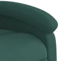 Fauteuil inclinable électrique vert foncé velours