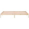 Cadre de lit sans matelas 193x203 cm bois massif de pin