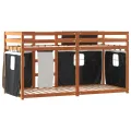 Lit superposé sans matelas 75x190 cm bois de pin massif