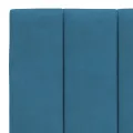 Lit avec matelas bleu 120x200 cm velours