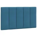 Lit avec matelas bleu 90x200 cm velours