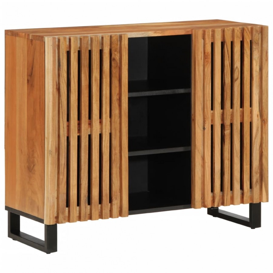 Buffet 90x34x75 cm bois d'acacia massif