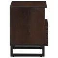 Table de chevet 40x34x46 cm bois de manguier massif