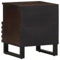 Table de chevet 40x34x46 cm bois de manguier massif
