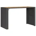 Table de bar de jardin et dessus en bois acacia résine tressée
