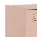 Tables de chevet 2 pcs rose 34,5x39x44 cm acier