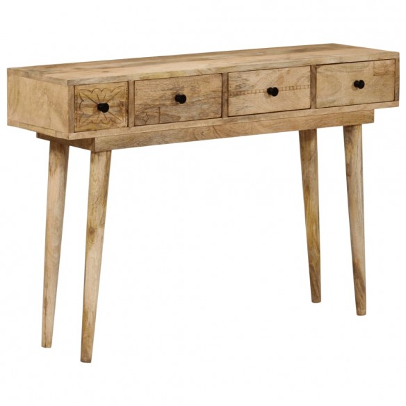 Table console 110x30x75 cm bois de manguier massif