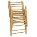 Chaises inclinables de jardin pliantes lot de 2 coussins bambou