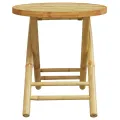 Table de jardin pliable Ø45x45 cm bambou