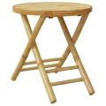 Table de jardin pliable Ø45x45 cm bambou
