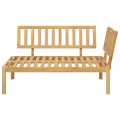 Canapé d'angle palette de jardin bois massif d'acacia