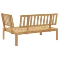 Canapé d'angle palette de jardin bois massif d'acacia