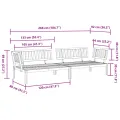 Canapés d'angle palette de jardin 2 pcs bois massif d'acacia