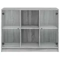 Buffet sonoma gris 102x37x75,5 cm bois d'ingénierie
