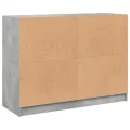Buffet gris béton 102x37x75,5 cm bois d'ingénierie