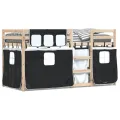 Lit superposé sans matelas 75x190 cm bois de pin massif