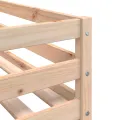 Lit superposé sans matelas rose 80x200 cm bois de pin massif