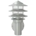 Appliques murales d'extérieur 2pcs argenté acier inoxydable