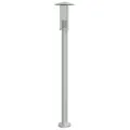 Lampadaires d'extérieur 3 pcs argenté 100 cm acier inoxydable