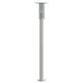 Lampadaires d'extérieur 3 pcs argenté 100 cm acier inoxydable