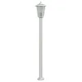 Lampadaires d'extérieur 3 pcs argenté 120 cm acier inoxydable